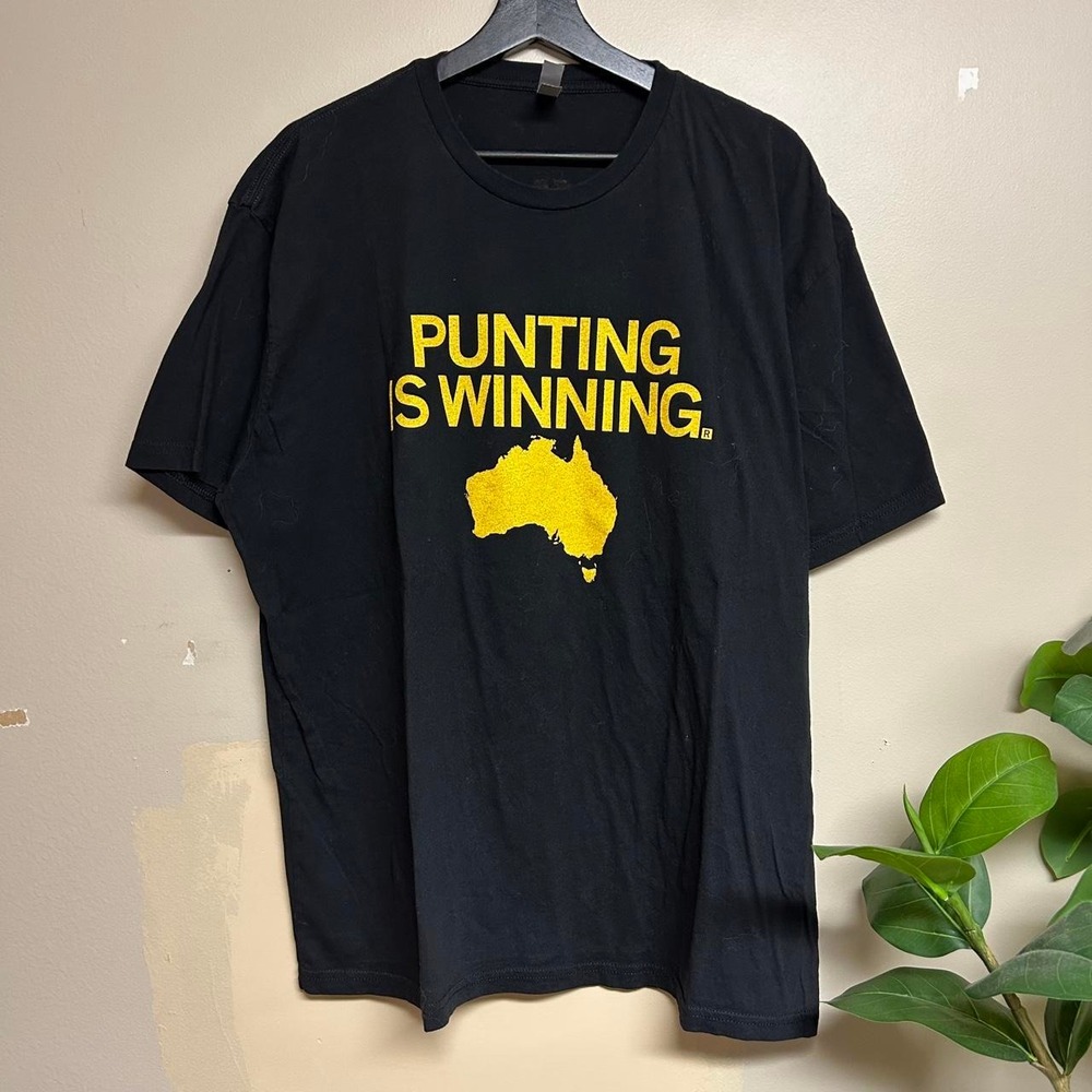 Next Level Iowa Hawkeyes Punting Is Winning Tory Taylor Shirt Mens XXL Black
